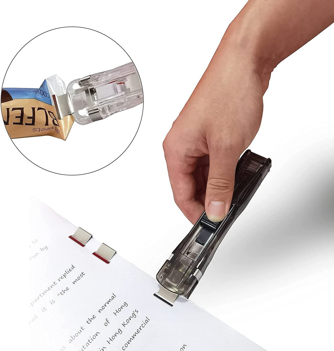 Paperclip System Reusable Handheld Paper Clam Clip Dispenser (50 Clips) – Dealcarto
