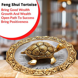 Feng Shui Tortoise On Plate