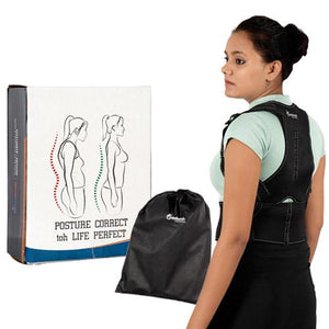 Adjustable Posture Corrector with Magnetic Therapy for Neck & Back for Men and Women